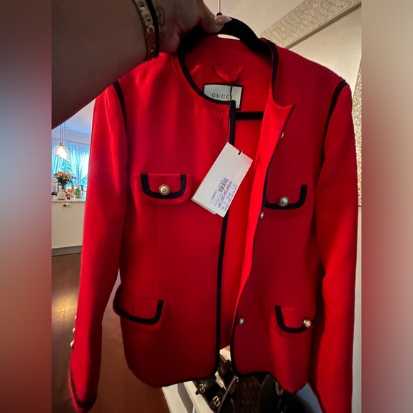 New with tags! GUCCI BLAZER. Pearl GG buttons. - Picture 4 of 6